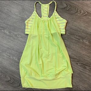 Lululemon Athetica No Limits top lime green bra